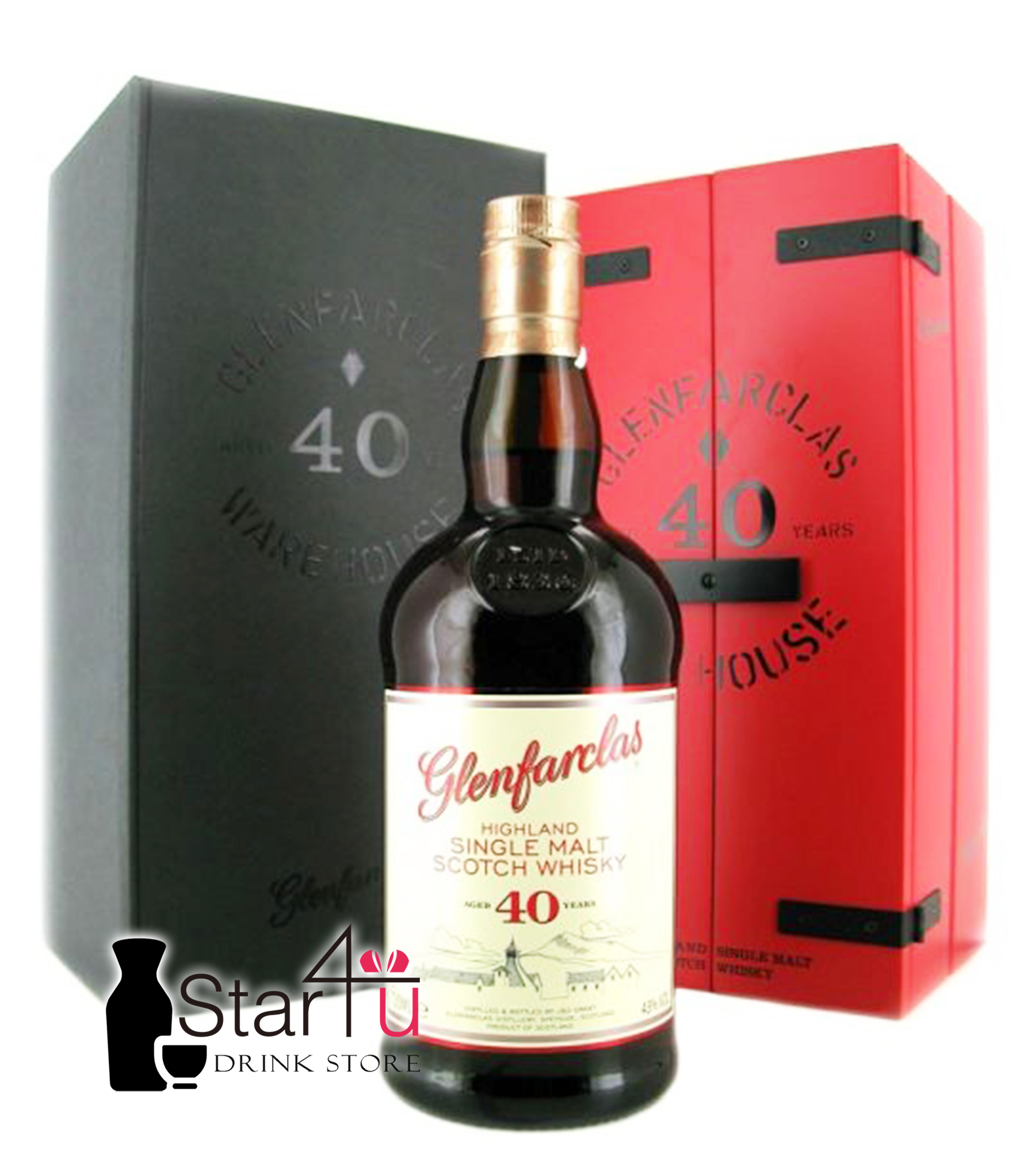 格蘭花格 40年 單一麥芽威士忌禮盒 700mL