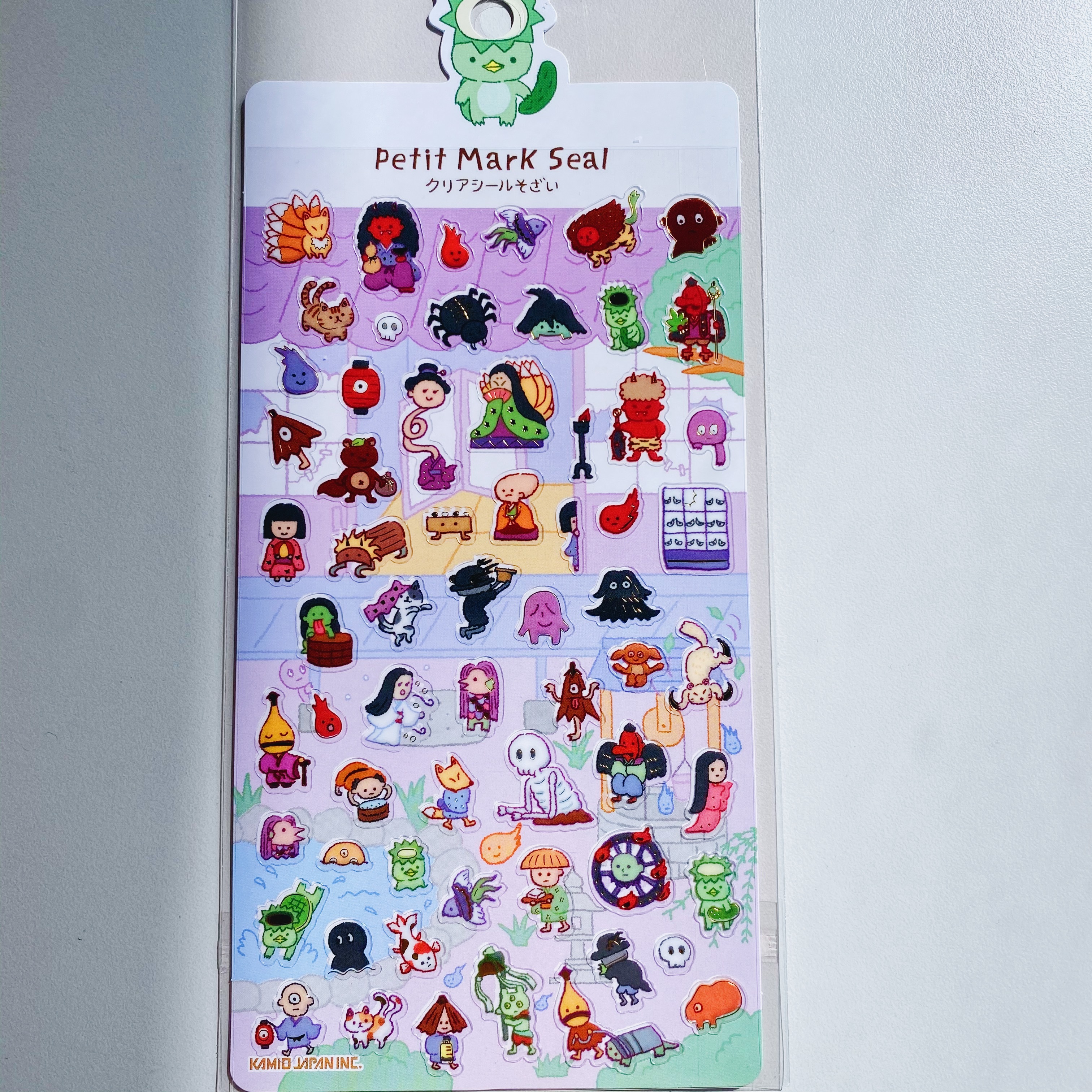 日本Kamio 日本妖怪 燙金透明手帳貼紙