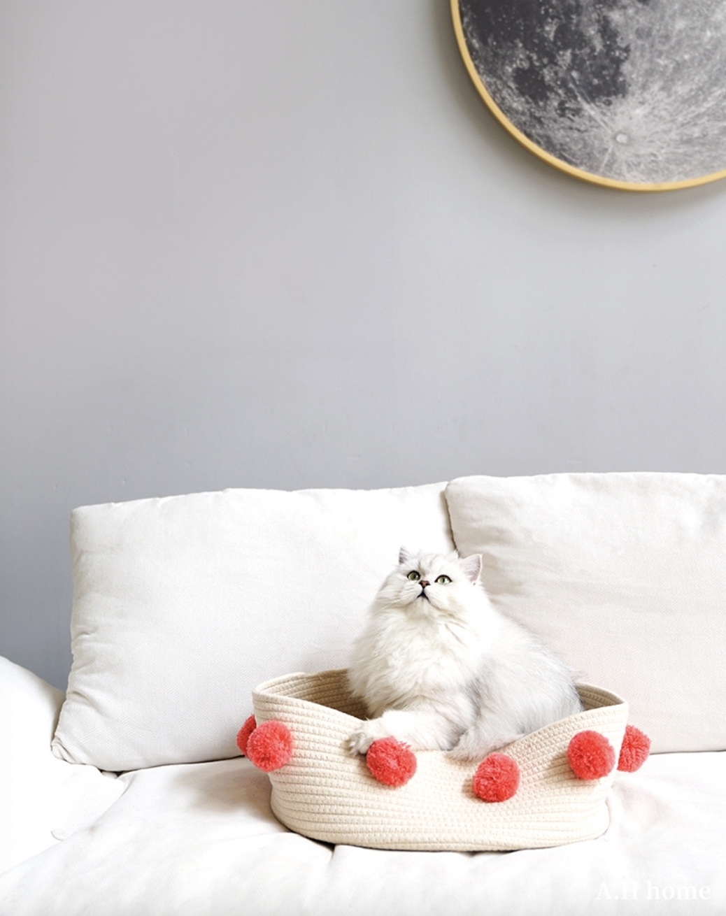 【ＡＨ401】毛球編織籃