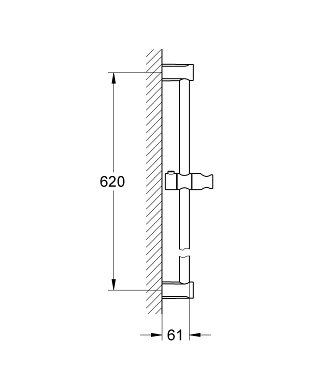 GROHE｜TEMPESTA COSMOPOLITAN 60cm 升降桿 27521000