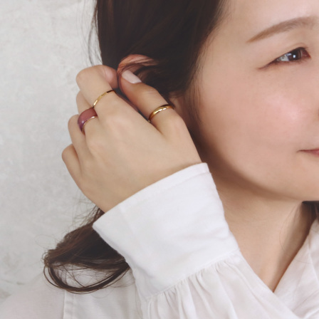 透明感戒指三件SET