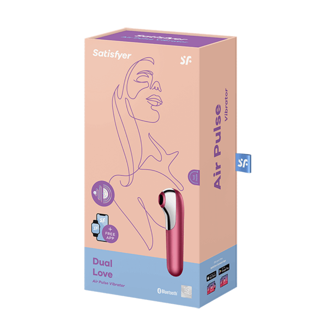 Satisfyer Dual Love 震動吸吮器 紅色