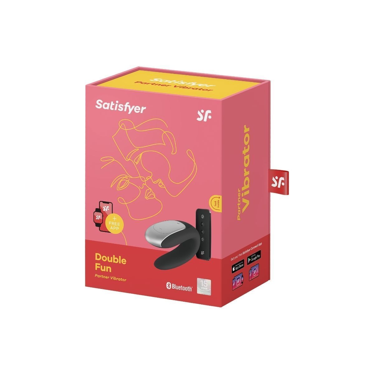 Satisfyer Double Fun 情侶共震器 黑色