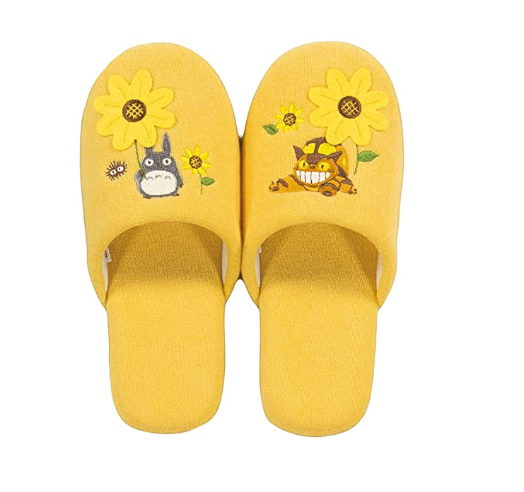 室內拖鞋 龍貓 花朵和巴士站