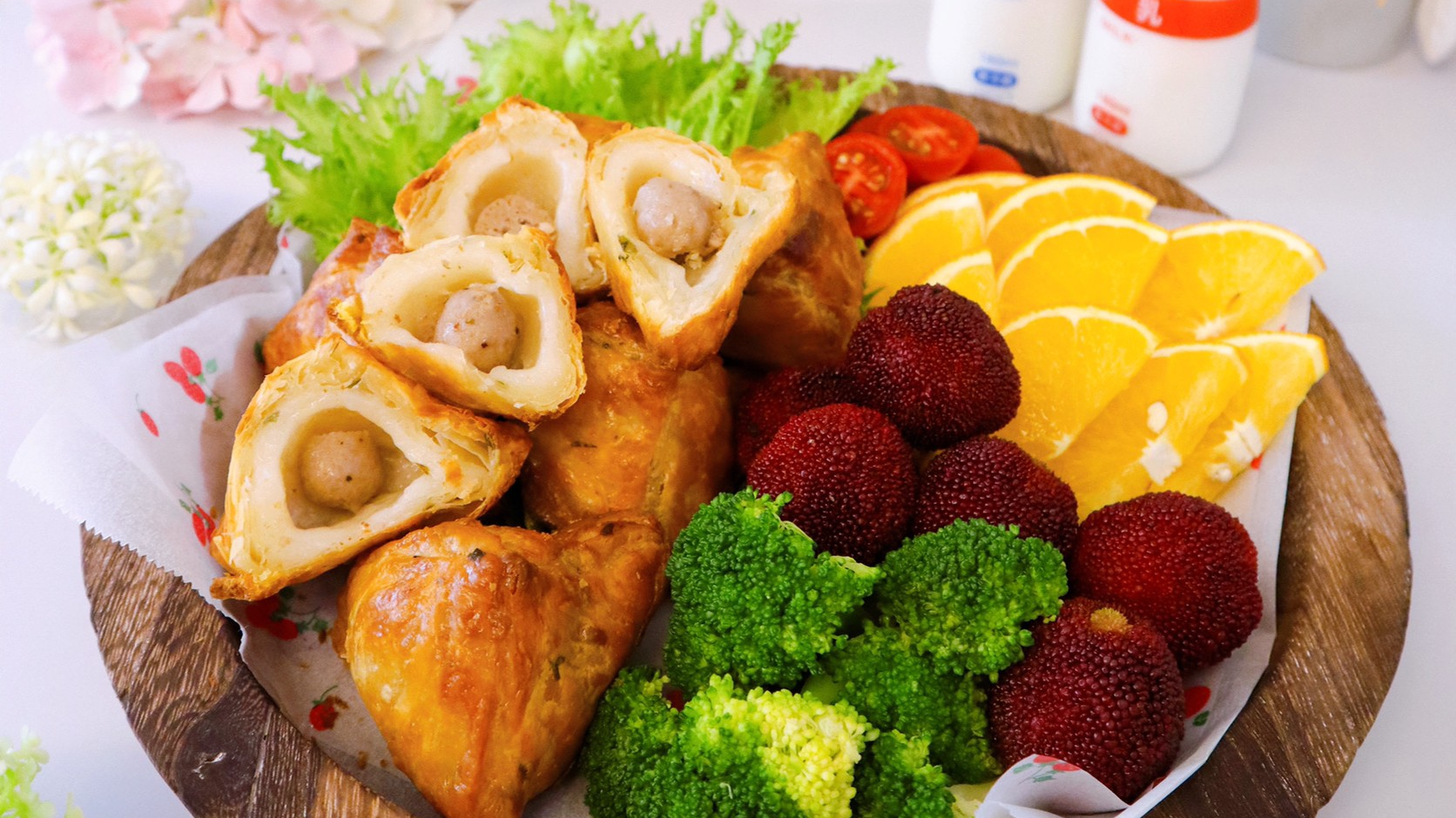 蔥抓餅做成小粽子