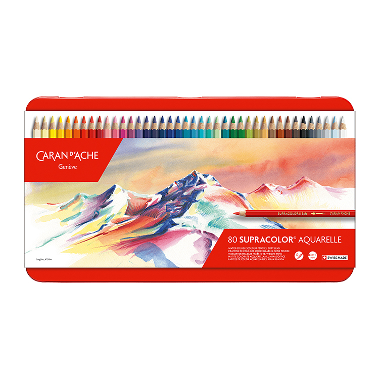 CARAN d´ACHE 120色未使用水性色鉛筆Supercolor Soft-