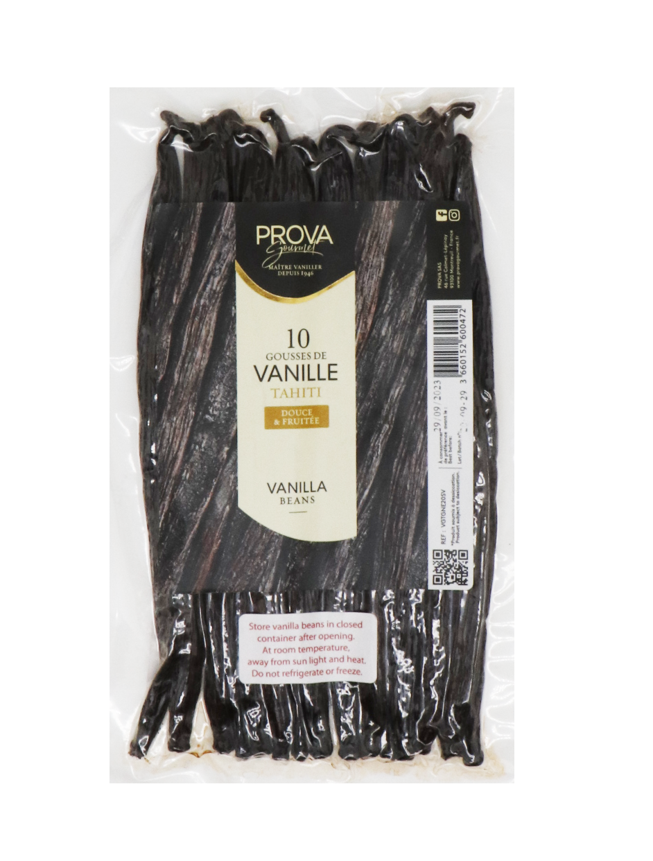[ 嚴選草本香料 ]法國普拉瓦 Prova 馬達加斯加天然香草莢-大溪地品種(長18-19cm /寛1cm)分裝-1支（試管裝）
