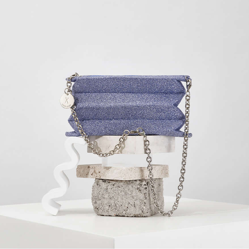 <韓國代購> JOSEPH AND STACEY LUCKY PLEATS KNIT STARRY MINI CHAIN