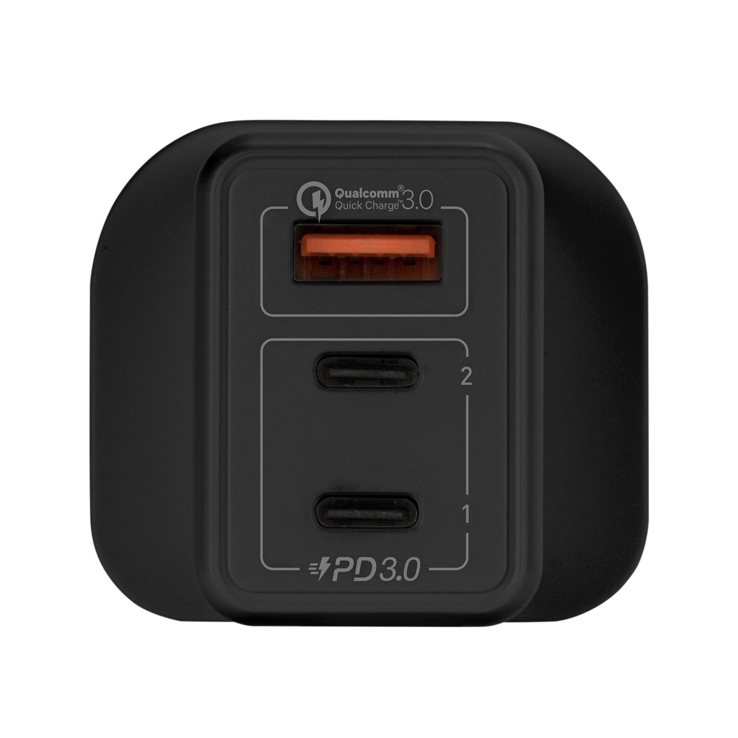 One Plug 3-USB 智能GaN快速充電器65W(支援華為超級快充/QC3.0/PD 