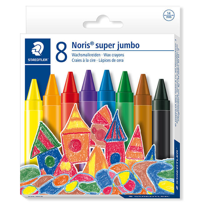 【STAEDTLER 施德樓】超寬兒童無毒油蠟筆8色組 MS226 NC8