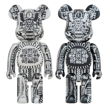 【 BE@RBRICK | 1000% H.R GIGER 2入套組 】