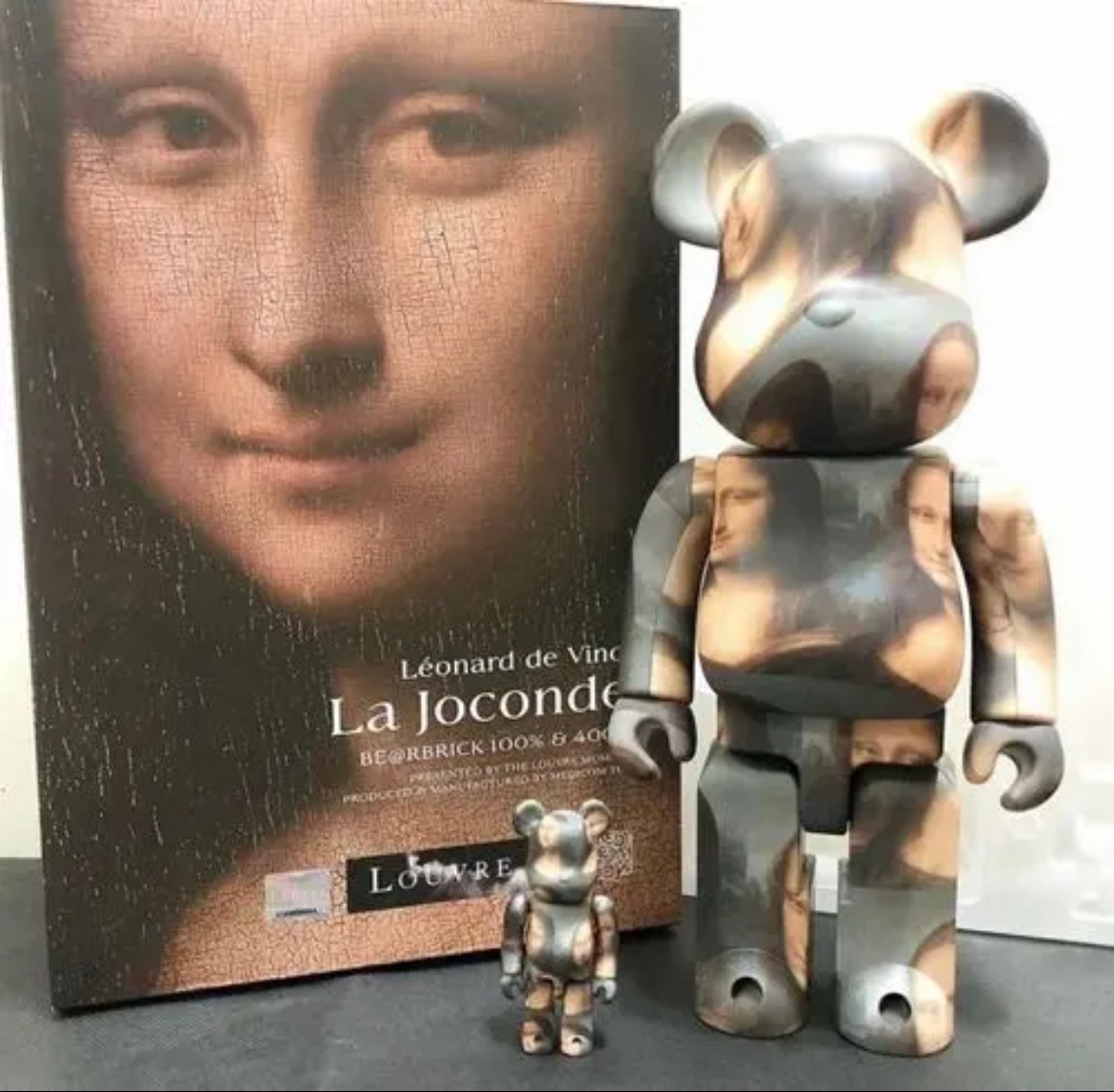 BE@RBRICK LEONARD DE VINCI Mona Lisa 蒙娜麗莎達文西初代款400%