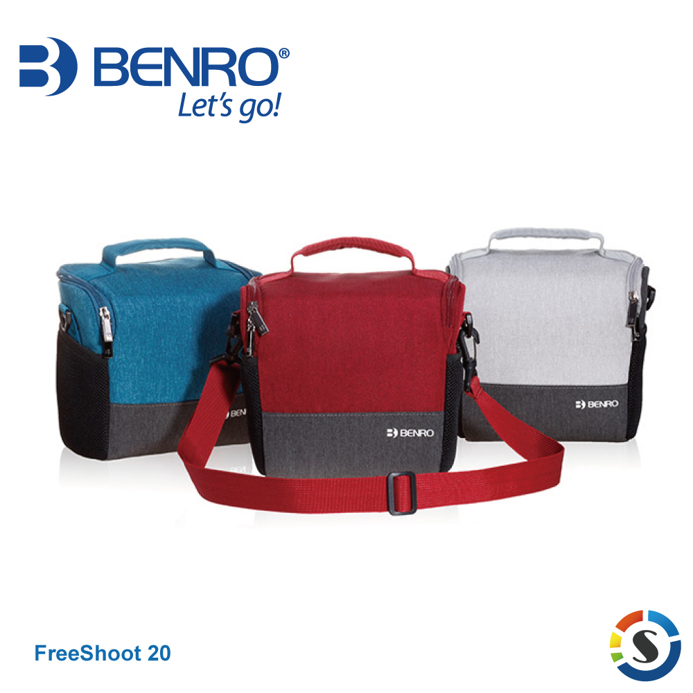 【BENRO百諾】FreeShoot20 隨拍系列 單肩攝影側背包 (藍色/酒紅/淺灰)