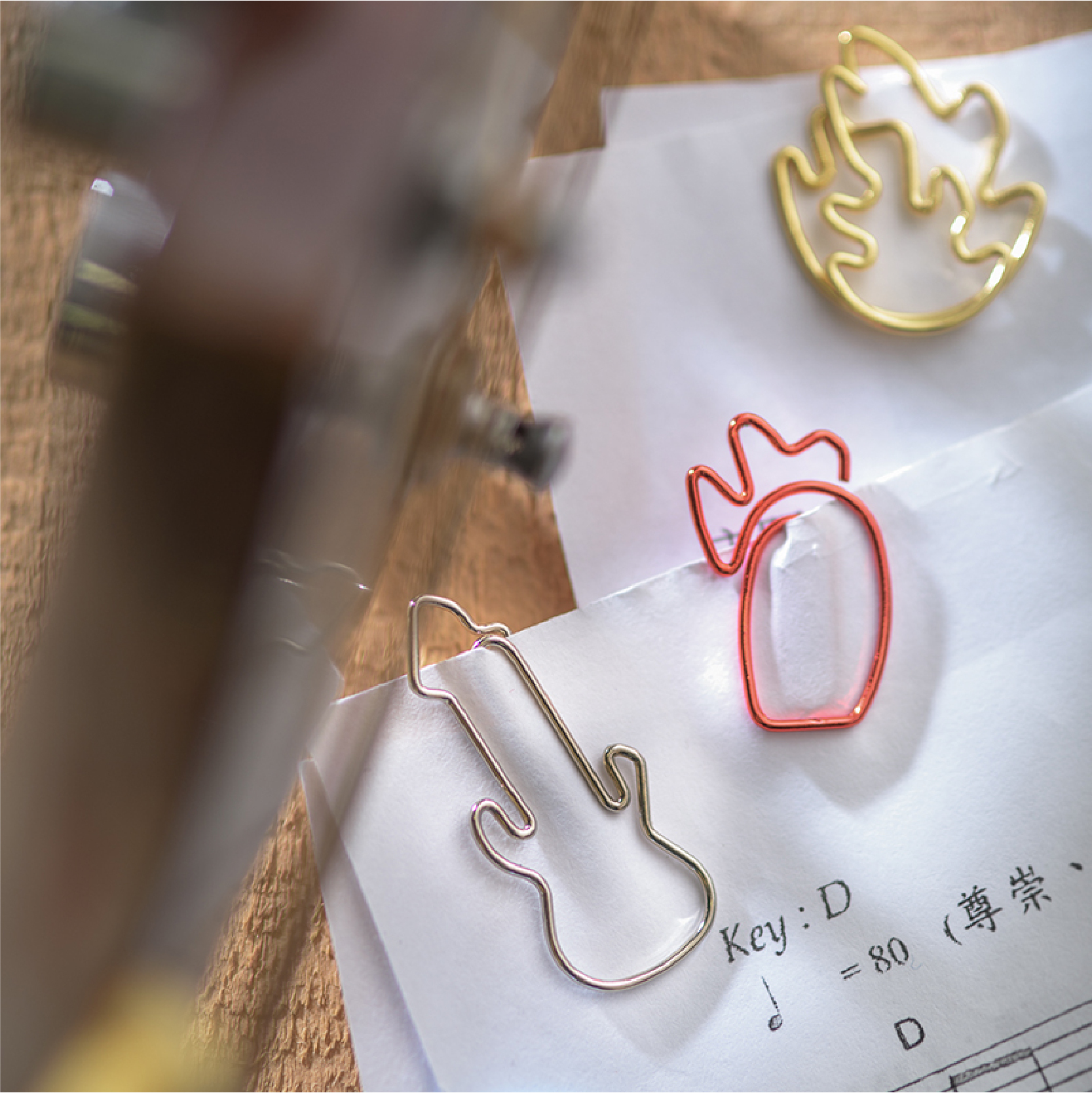 火柴人文儀用品｜造形萬字夾