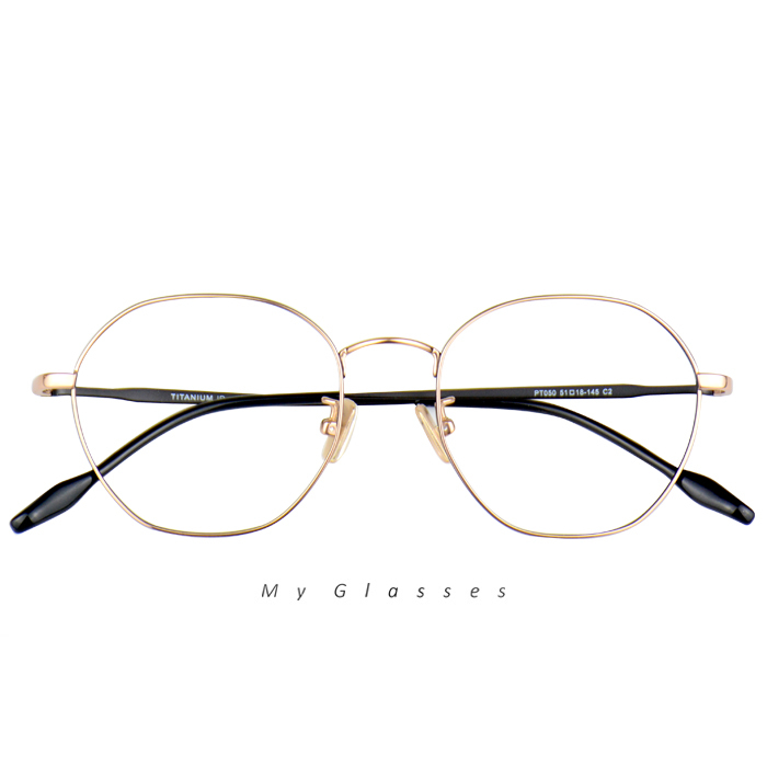 T17純鈦多邊圓框