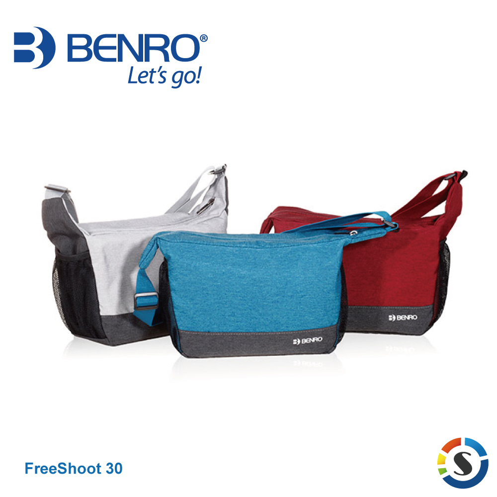 【BENRO百諾】FreeShoot30 隨拍系列 單肩攝影側背包 (藍色/酒紅/淺灰)