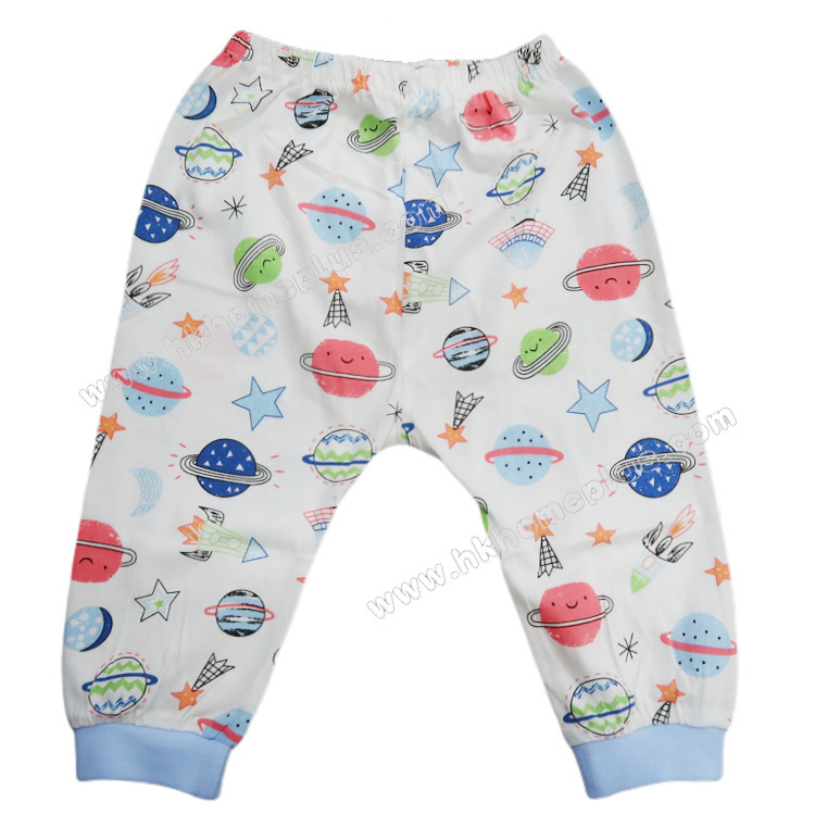 Koma Land: 嬰兒/童裝平紋印花束腳褲 BE2073 (0-3 至 26 碼)