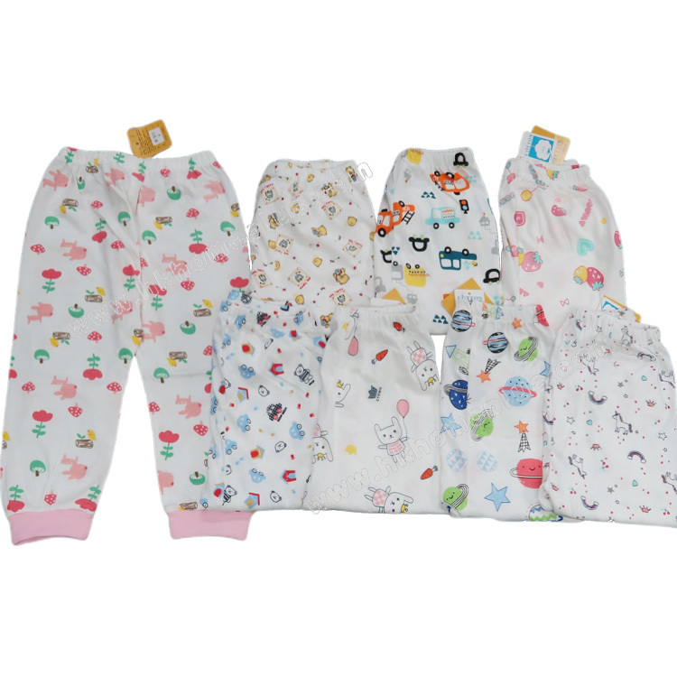 Koma Land: 嬰兒/童裝平紋印花束腳褲 BE2073 (0-3 至 26 碼)