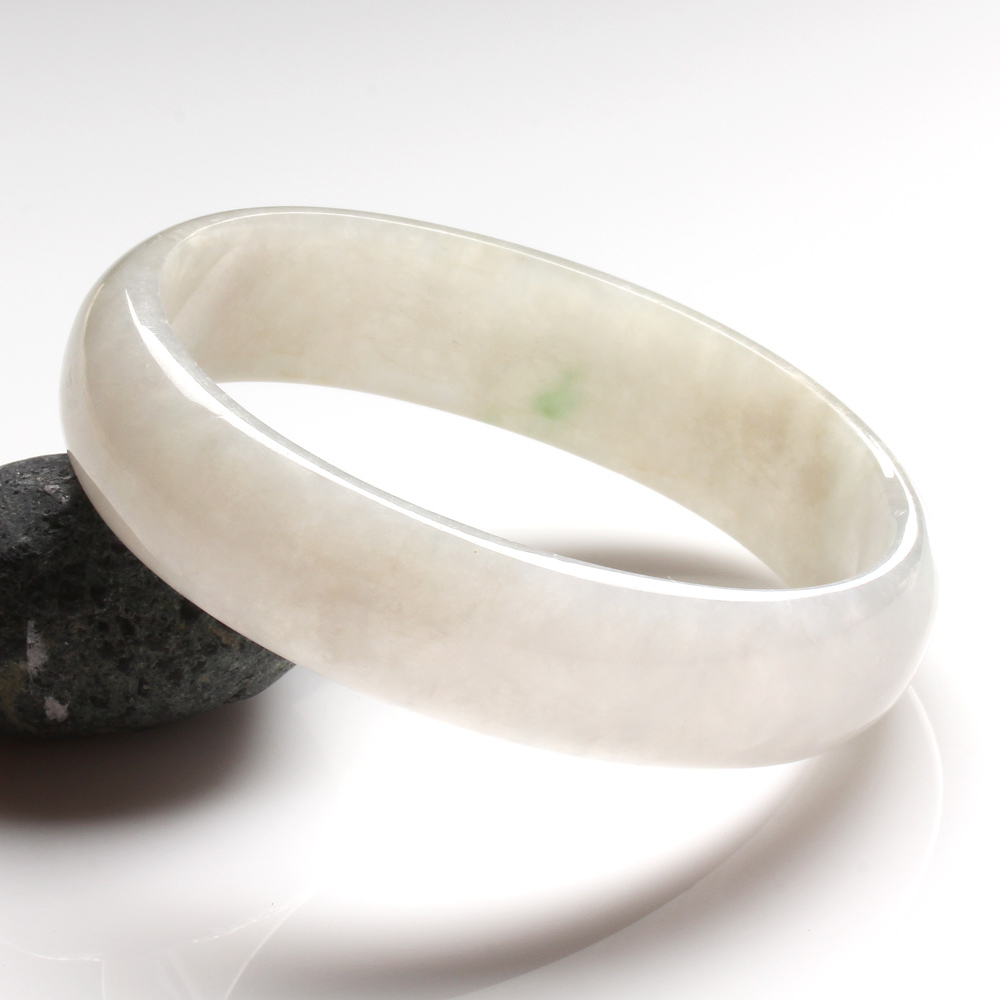 【雅紅珠寶】天然冰種紫蘿蘭翡翠貴妃鐲-#18-香草美人-B0162