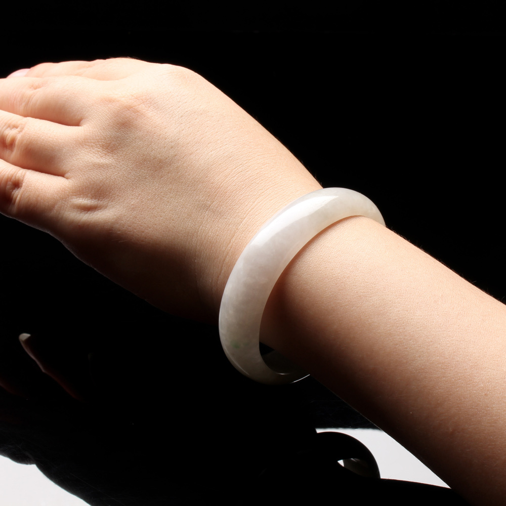 【雅紅珠寶】天然冰種紫蘿蘭翡翠貴妃鐲-#18-香草美人-B0162