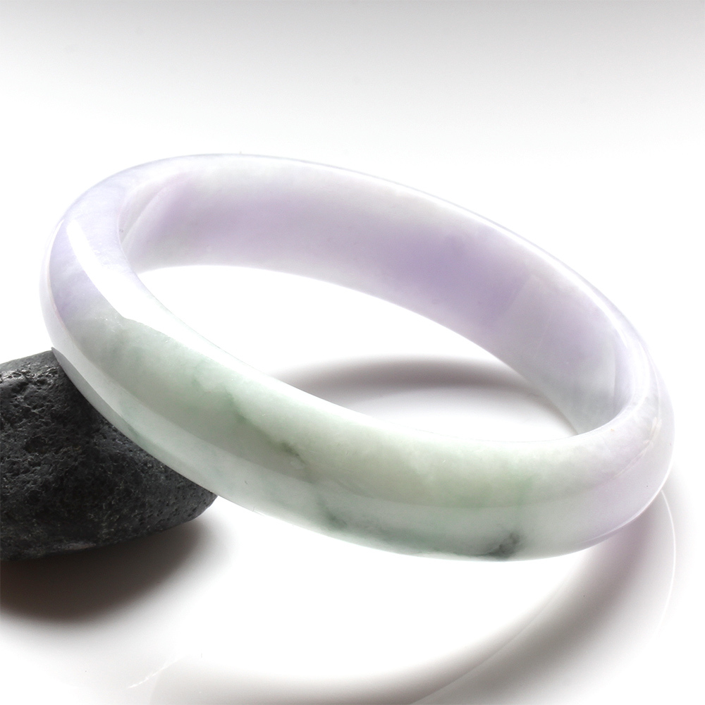 【雅紅珠寶】天然春帶彩翡翠手鐲-#19.5-朱砂秀天-B0023