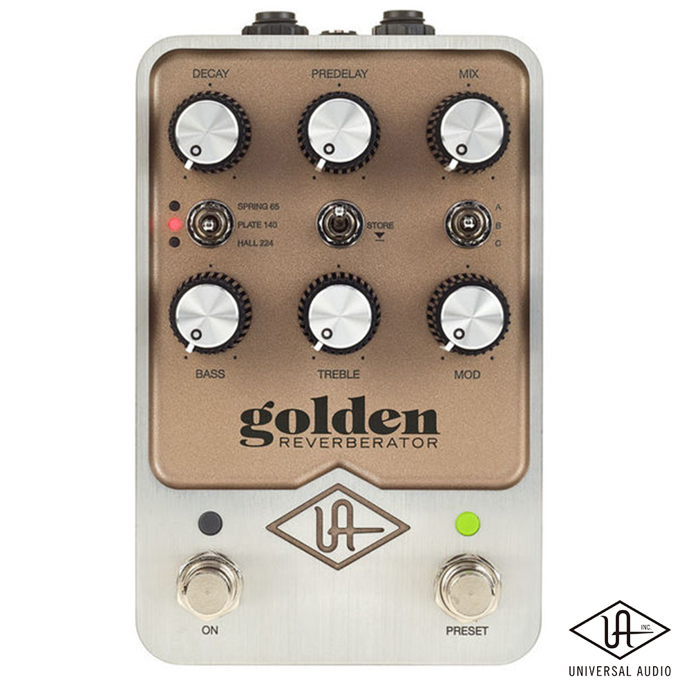 無息分期Universal Audio UAFX Golden Reverb 電吉他單顆效果器