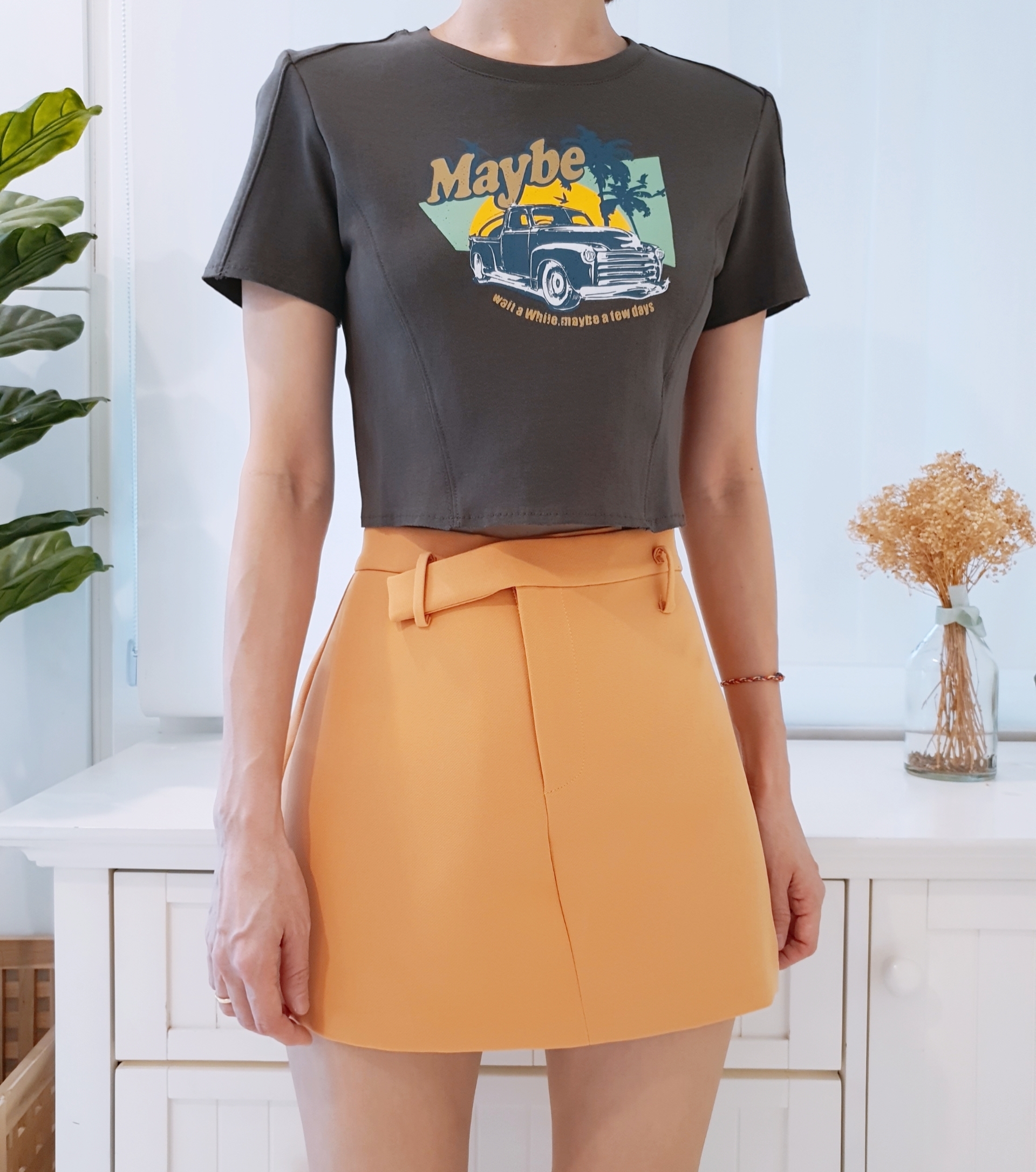 HIGH WAIST ALINE SKORTS