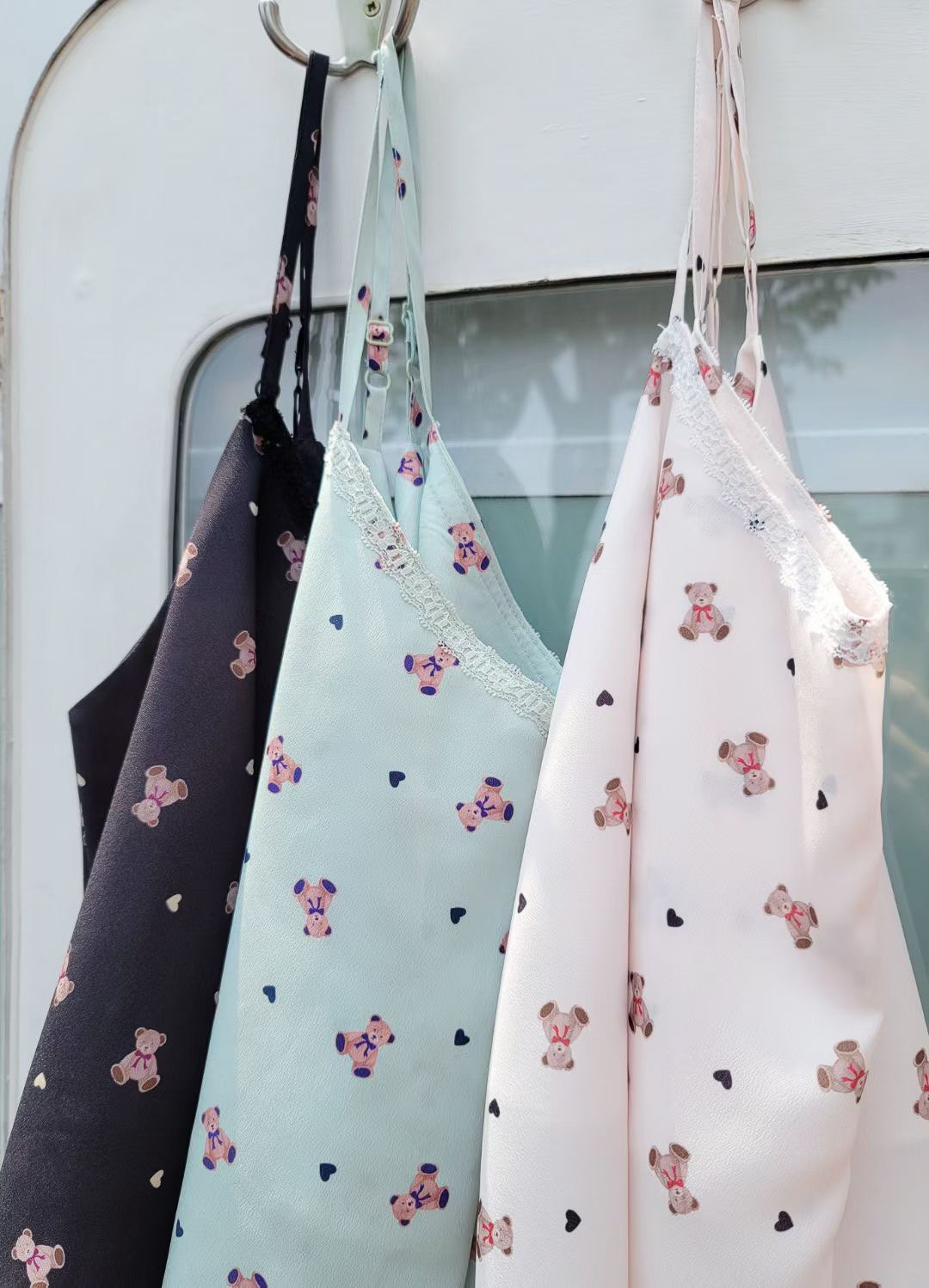 滑料小熊睡衣套裝(杏)