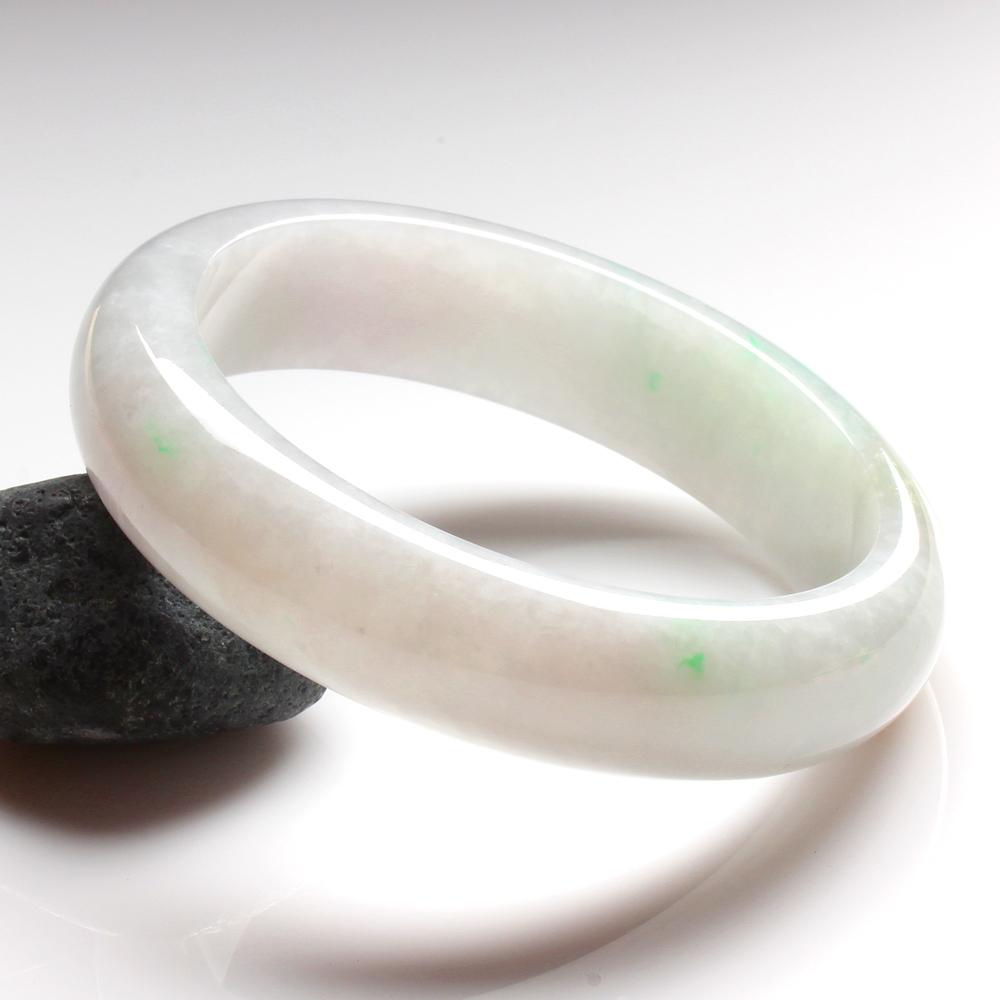 【雅紅珠寶】天然春帶彩冰糯種翡翠手鐲-#19-花嫣柳媚-B0062