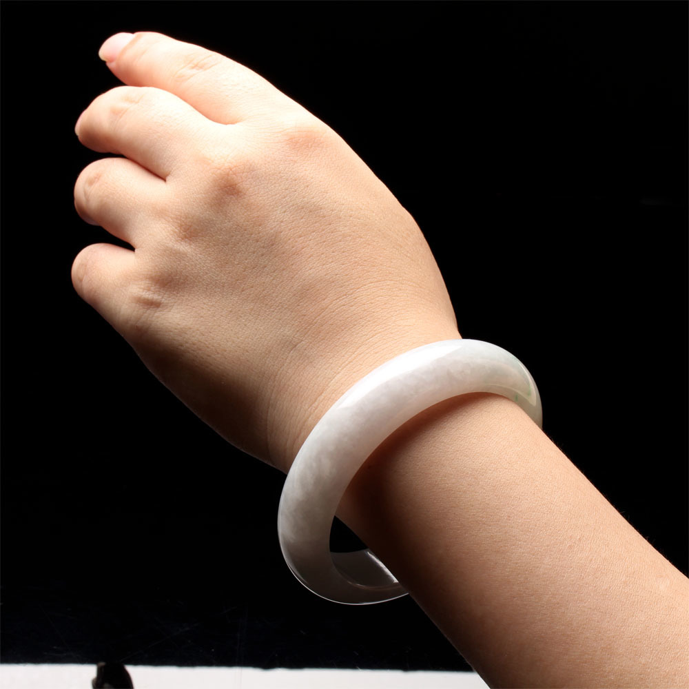 【雅紅珠寶】天然春帶彩冰糯種翡翠手鐲-#19-花嫣柳媚-B0062