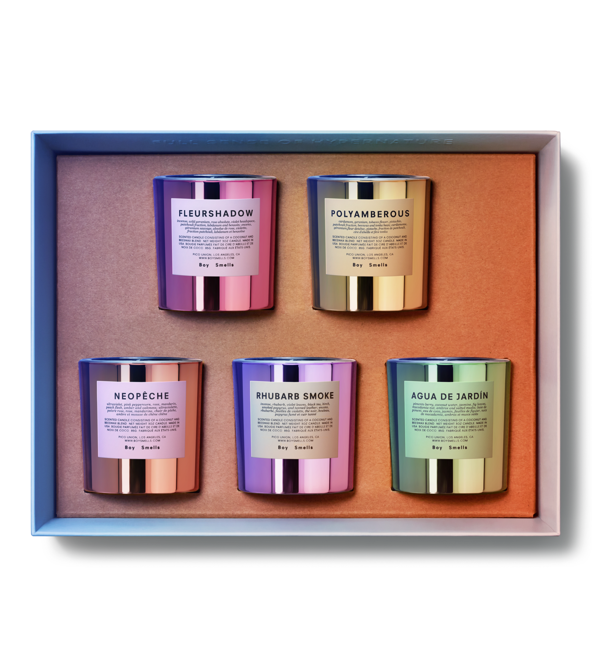 自然之上鏡面系列 迷你蠟燭5入組 - Boy Smells