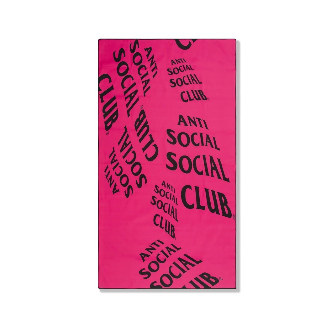 [現貨] Anti Social Social Club ASSC 粉底 黑字 LOGO 野餐墊