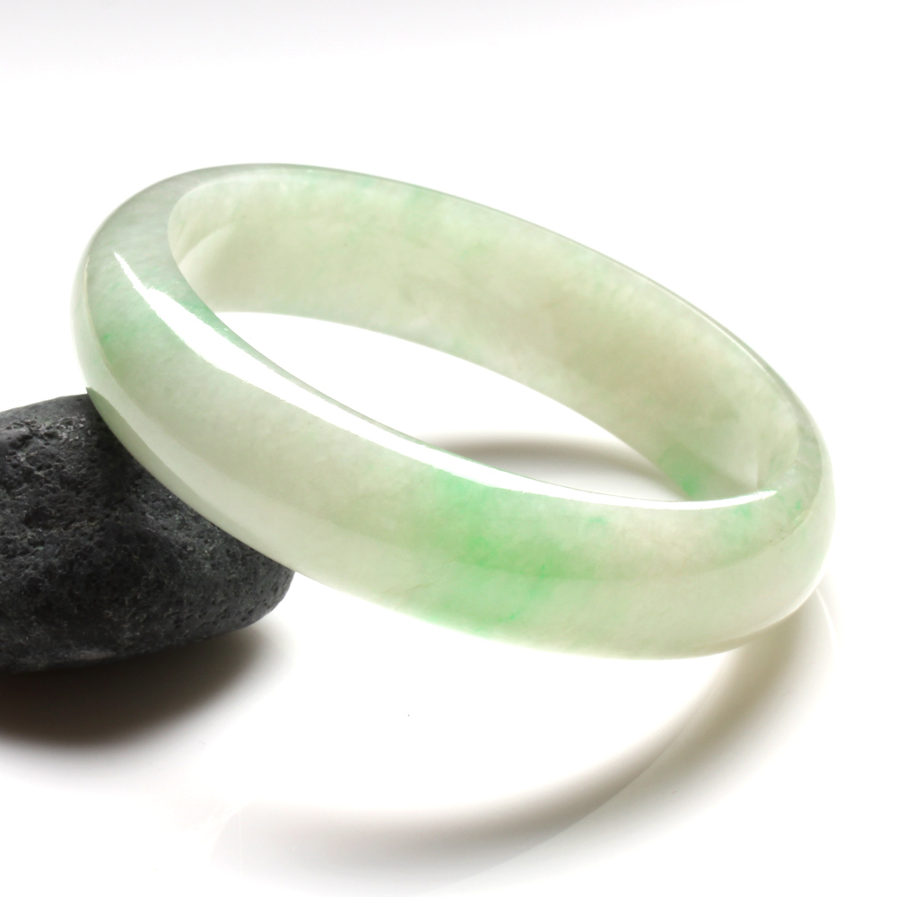 【雅紅珠寶】天然冰種全滿綠翠翡翠玉鐲-#18-B0148