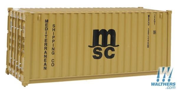 SceneMaster 949-8057 HO scale MSC 20' Corrugated Container