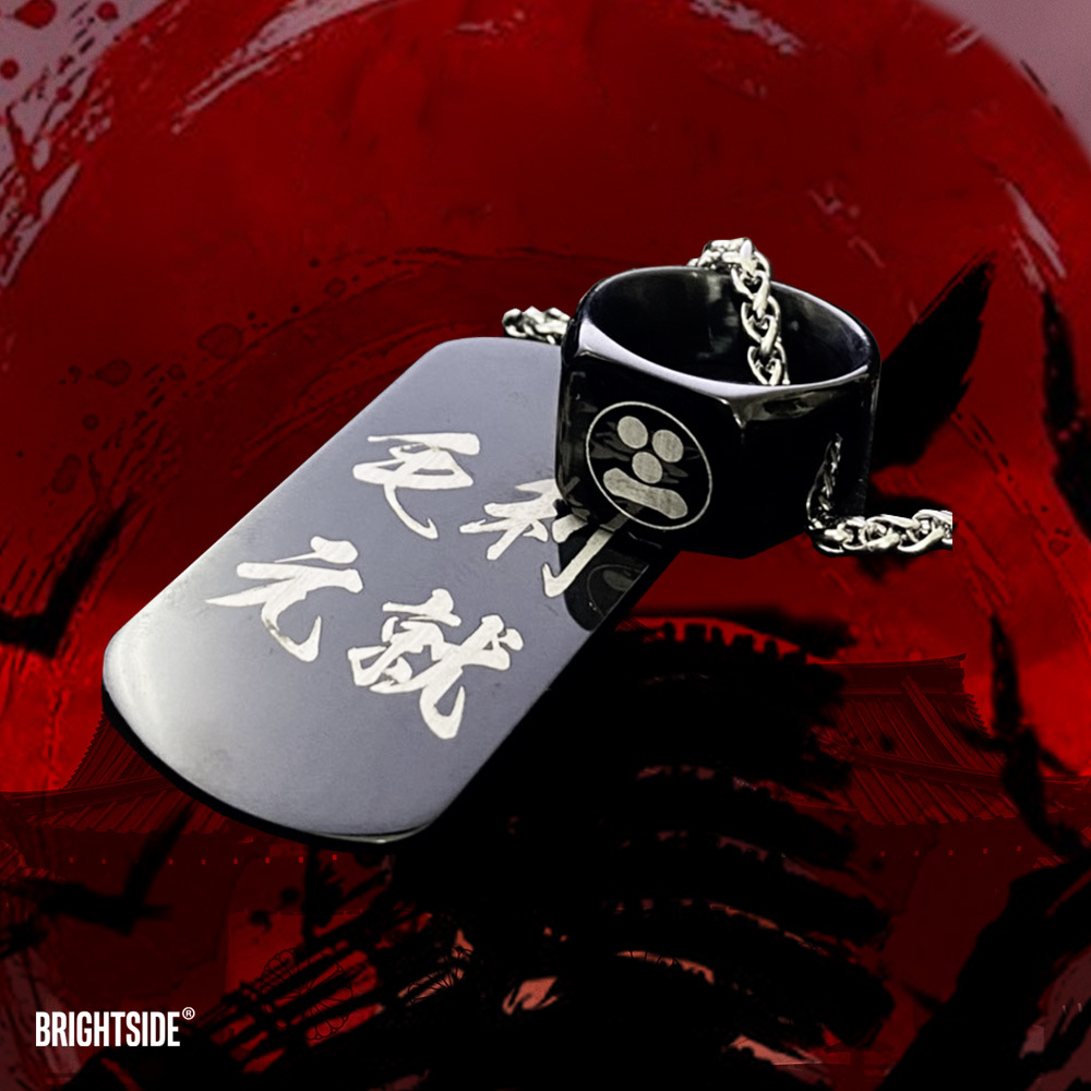 Brightside ® - 戰國豪傑(聯合軍)｜毛利 家紋 黑戒指 飾品