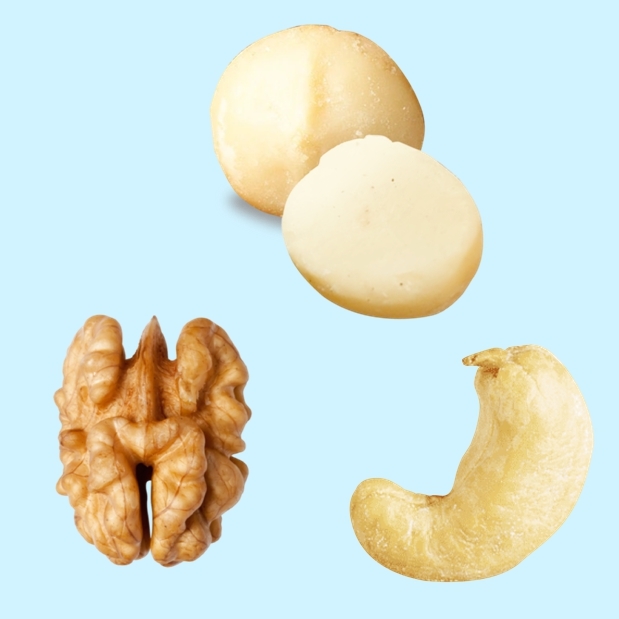 3合1混合堅果:夏威夷果+核桃+腰果