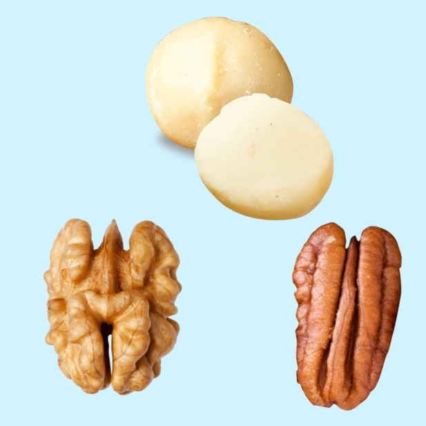 3合1混合堅果:夏威夷果+核桃+胡桃