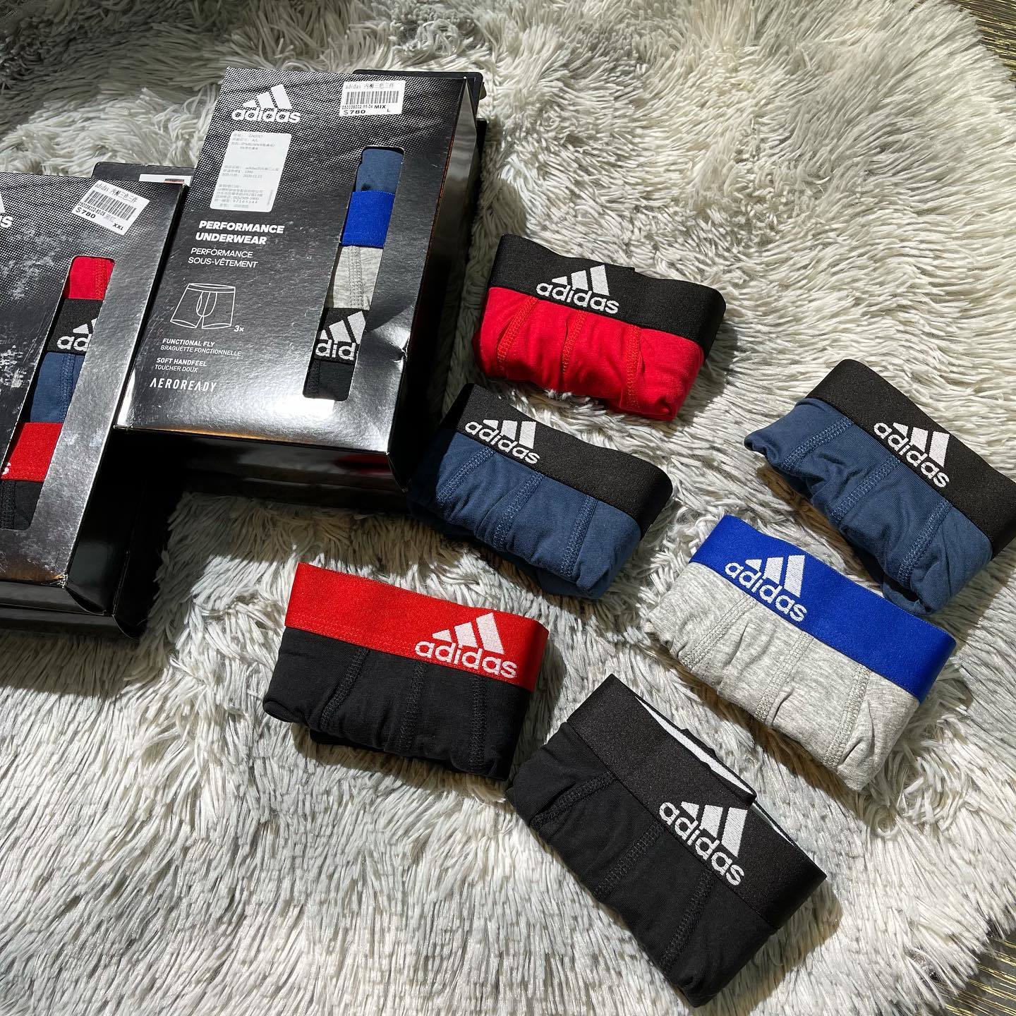 Adidas 男 內褲 四角褲 三色入 三件一組不拆賣  gn2017/18