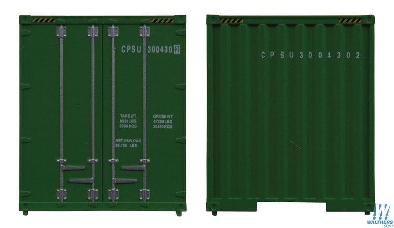 SceneMaster 949-8206 HO規 CP Ships 40呎 貨櫃 綠