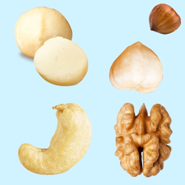 4合1混合堅果:夏威夷果+榛果+核桃+腰果