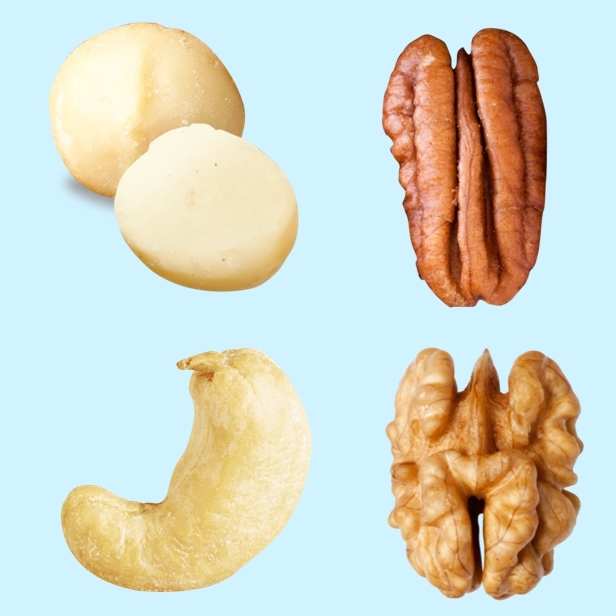 4合1混合堅果:夏威夷果+腰果+胡桃+核桃