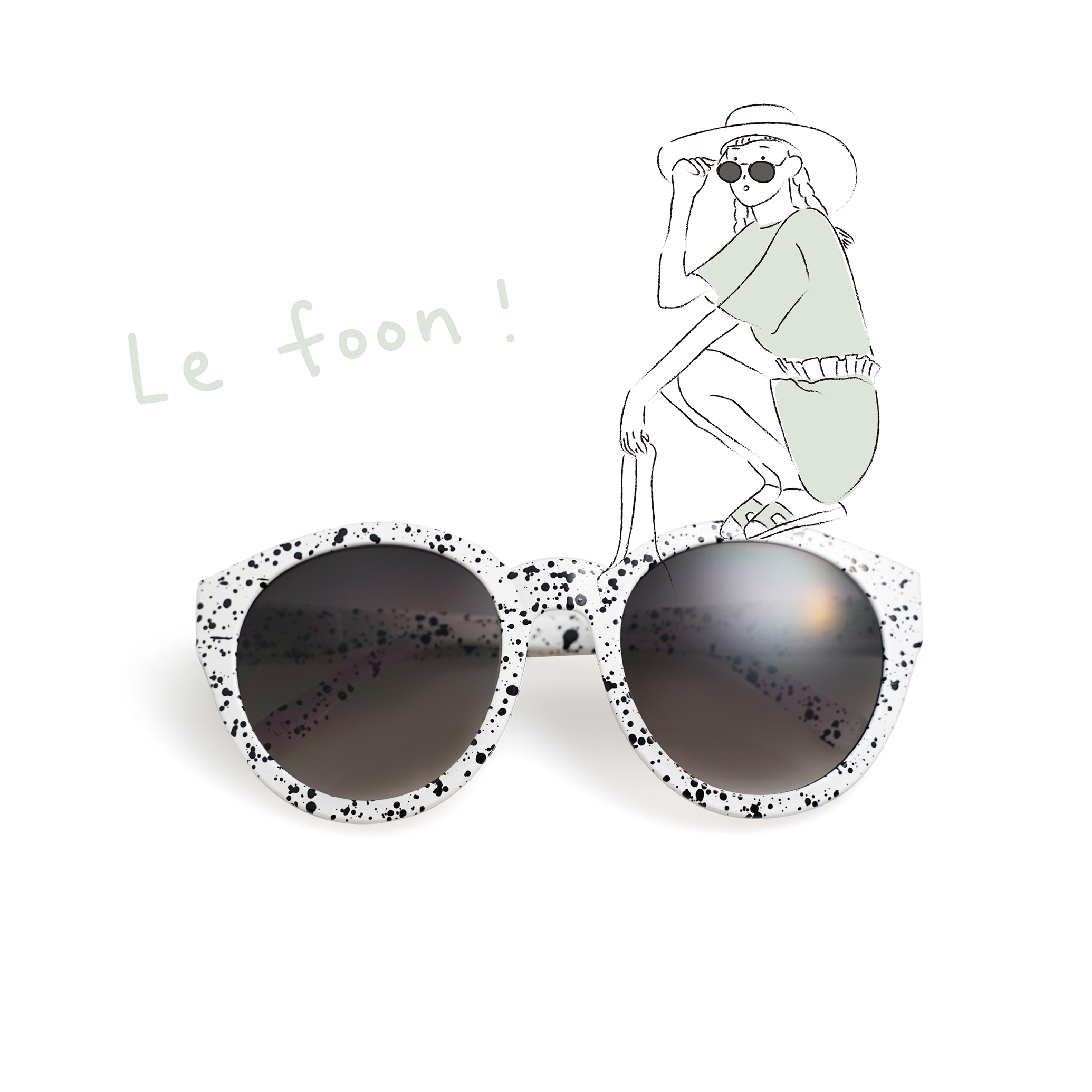 splash ink art _ parent-child 成人款  北歐墨點黑