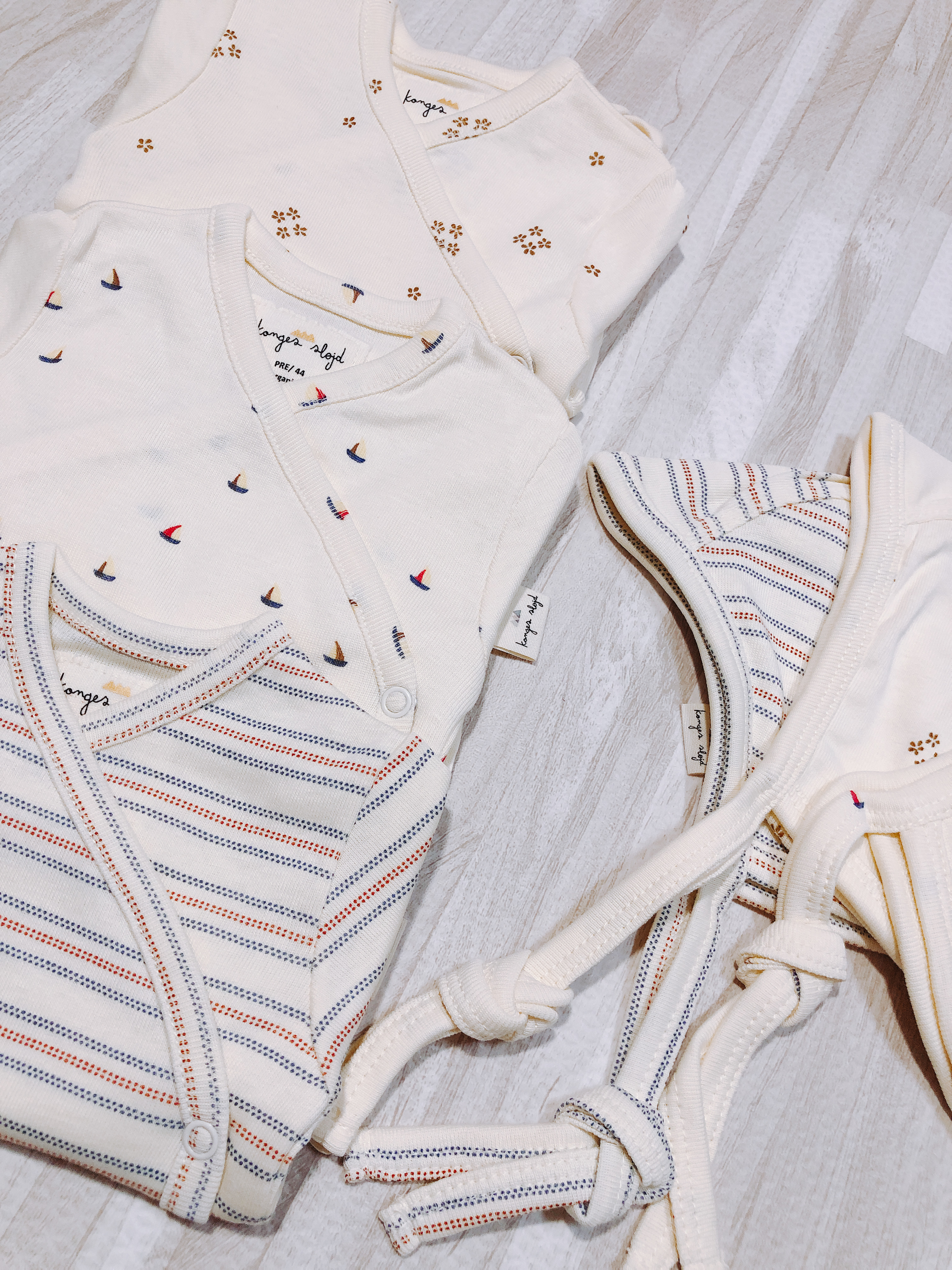 Konges Sløjd-新生兒包屁衣-VINTAGE STRIPE