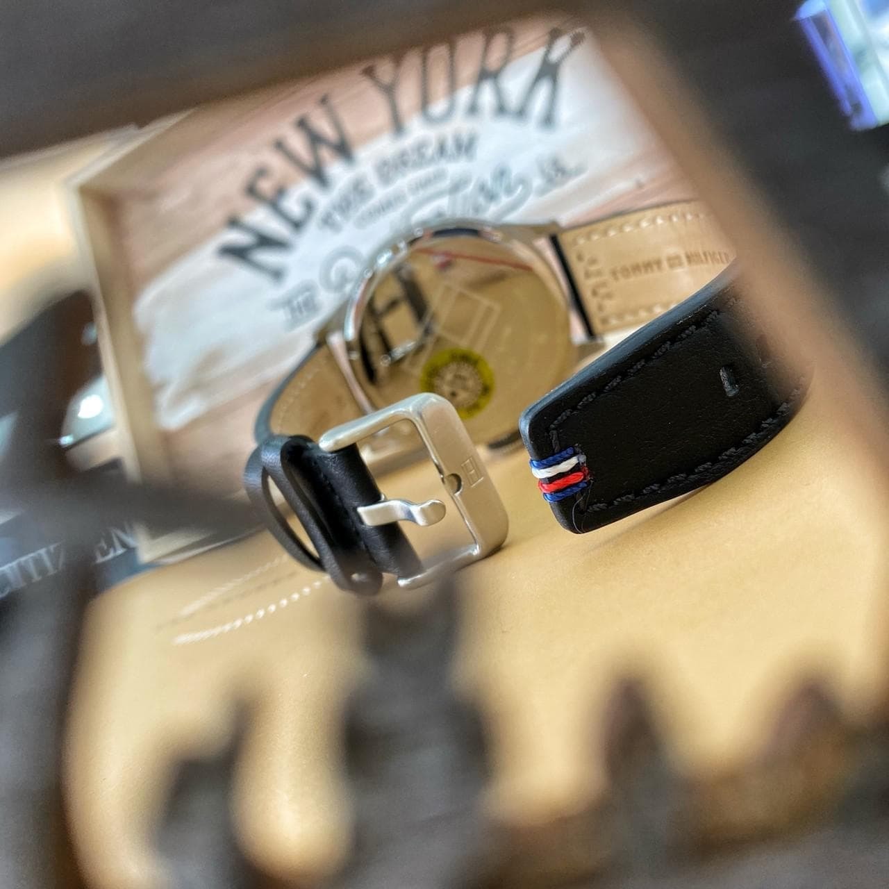 【Tommy Hilfiger】紐約三眼皮革腕表 1791810 46mm 現代鐘錶