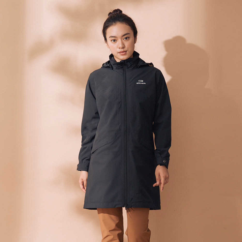 【EIDER】女多功能防水透氣連帽外套 / 9EIV2911-[經典黑、熱情紅]