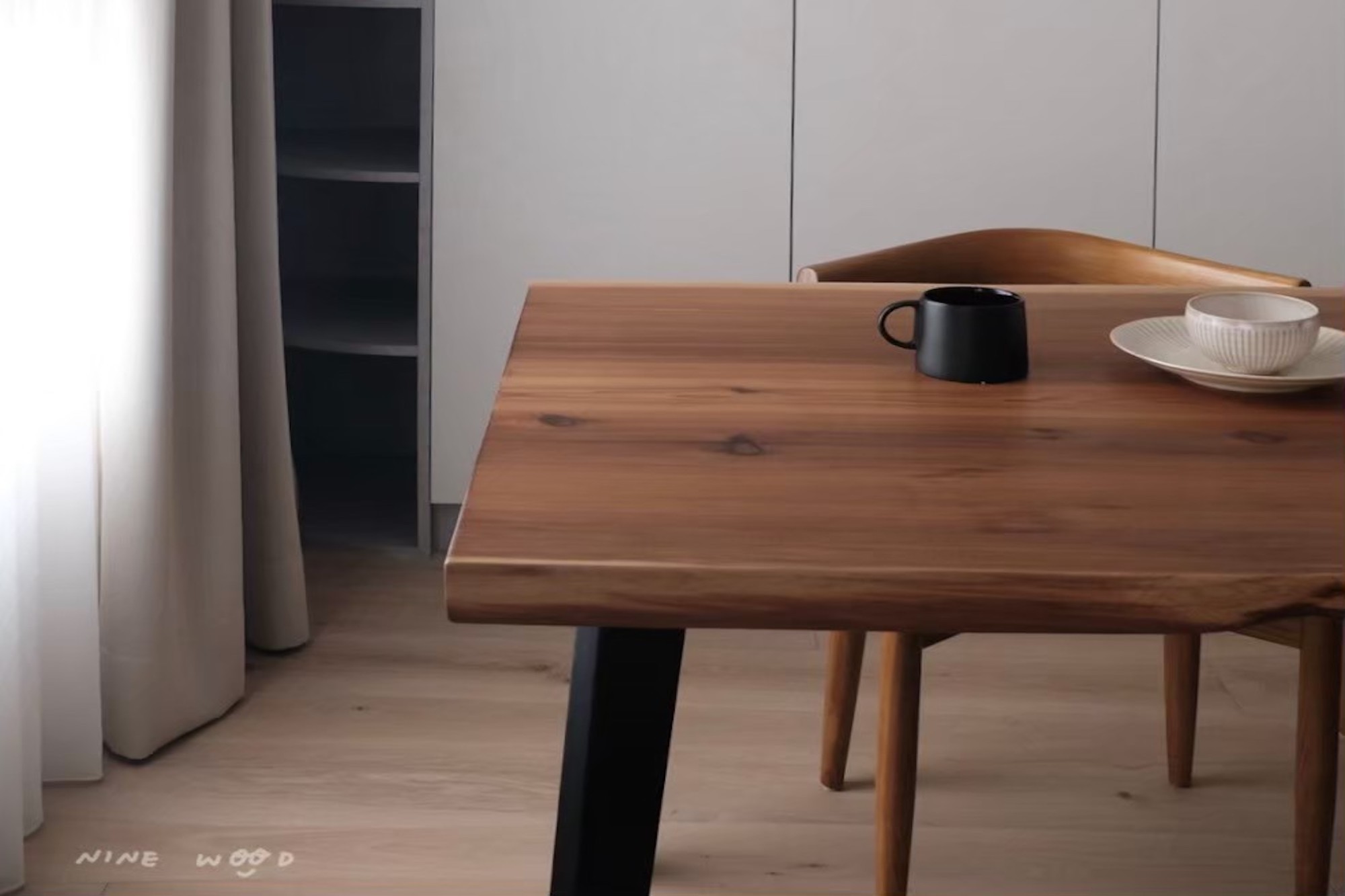 木節餐桌, 北美檜木, 北美檜木餐桌, 自然風餐桌, 實木餐桌, 原木餐桌