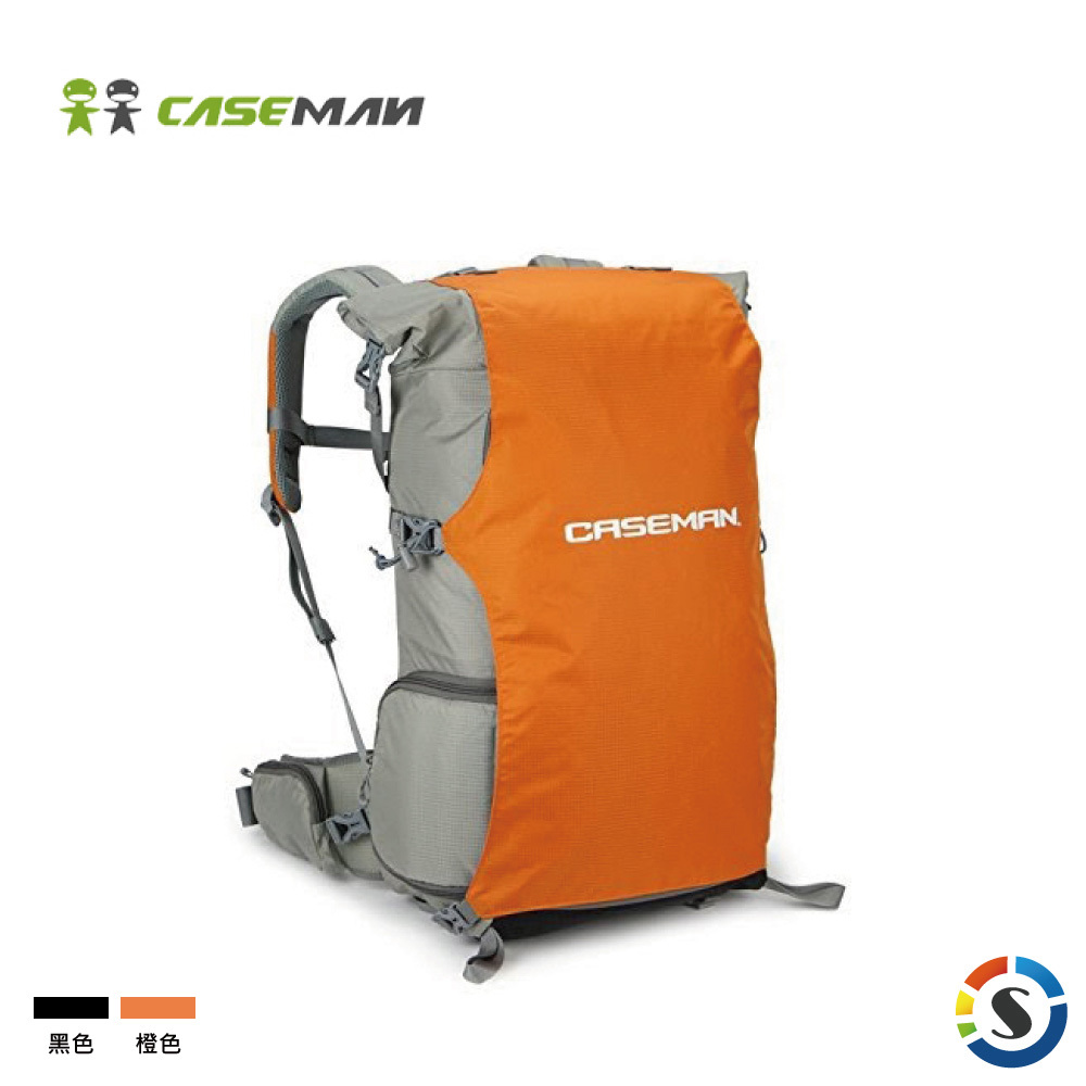 【Caseman卡斯曼】AOB2 戶外登山系列 雙肩攝影背包 (黑)