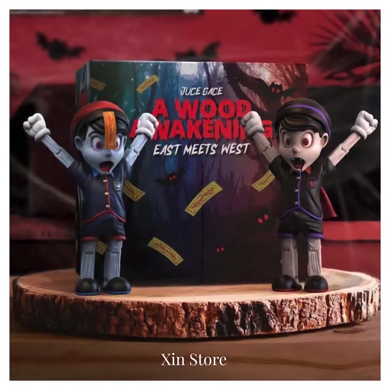 Mighty Jaxx A Wood Awakening Juce Gace 勃起小木偶 殭屍版 吸血鬼