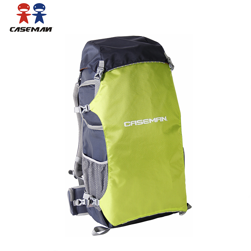 【Caseman卡斯曼】X5 空拍機系列 雙肩攝影背包(淺灰/湖藍/橙紅/翠綠)