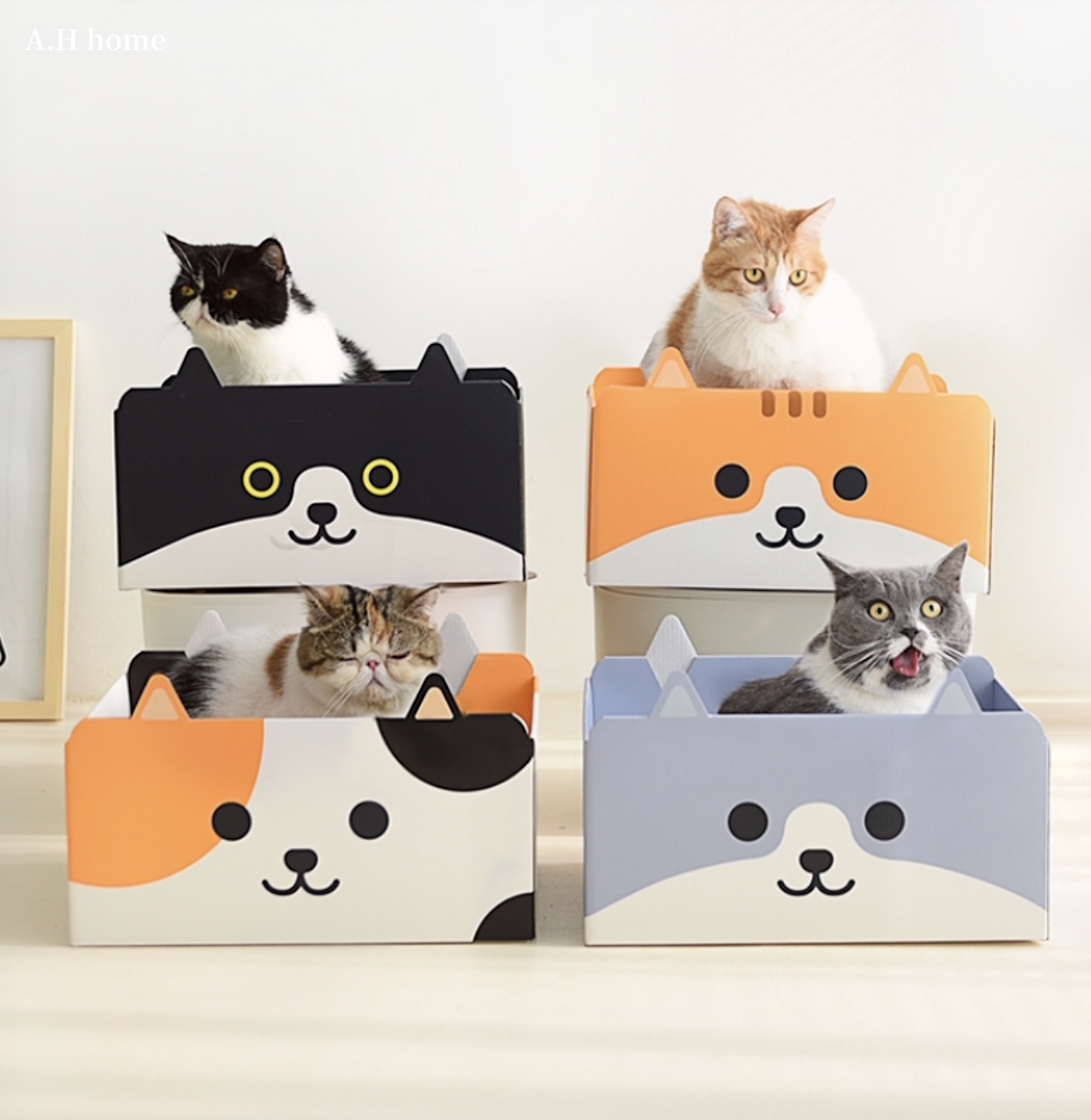 【ＡＨ406】貓咪超厚紙板不掉屑貓抓窩